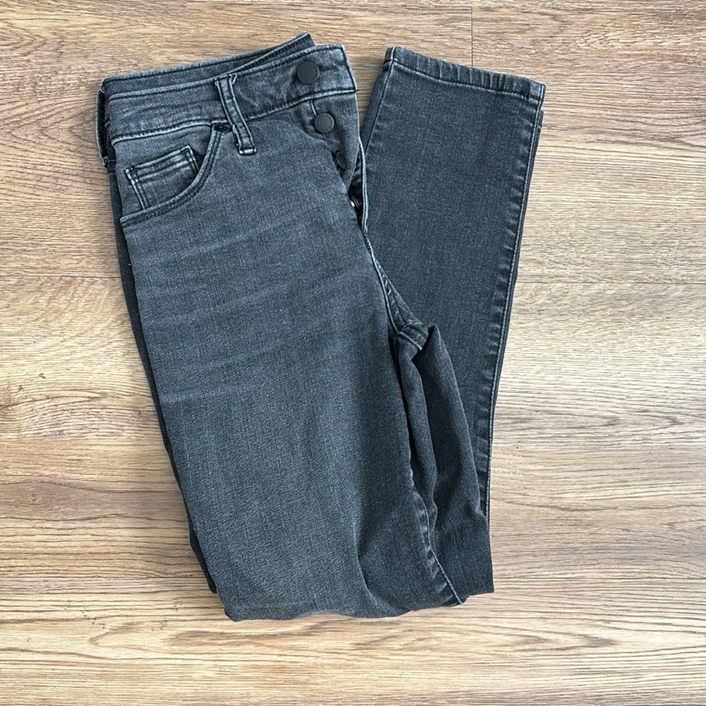 High rise skinny crop